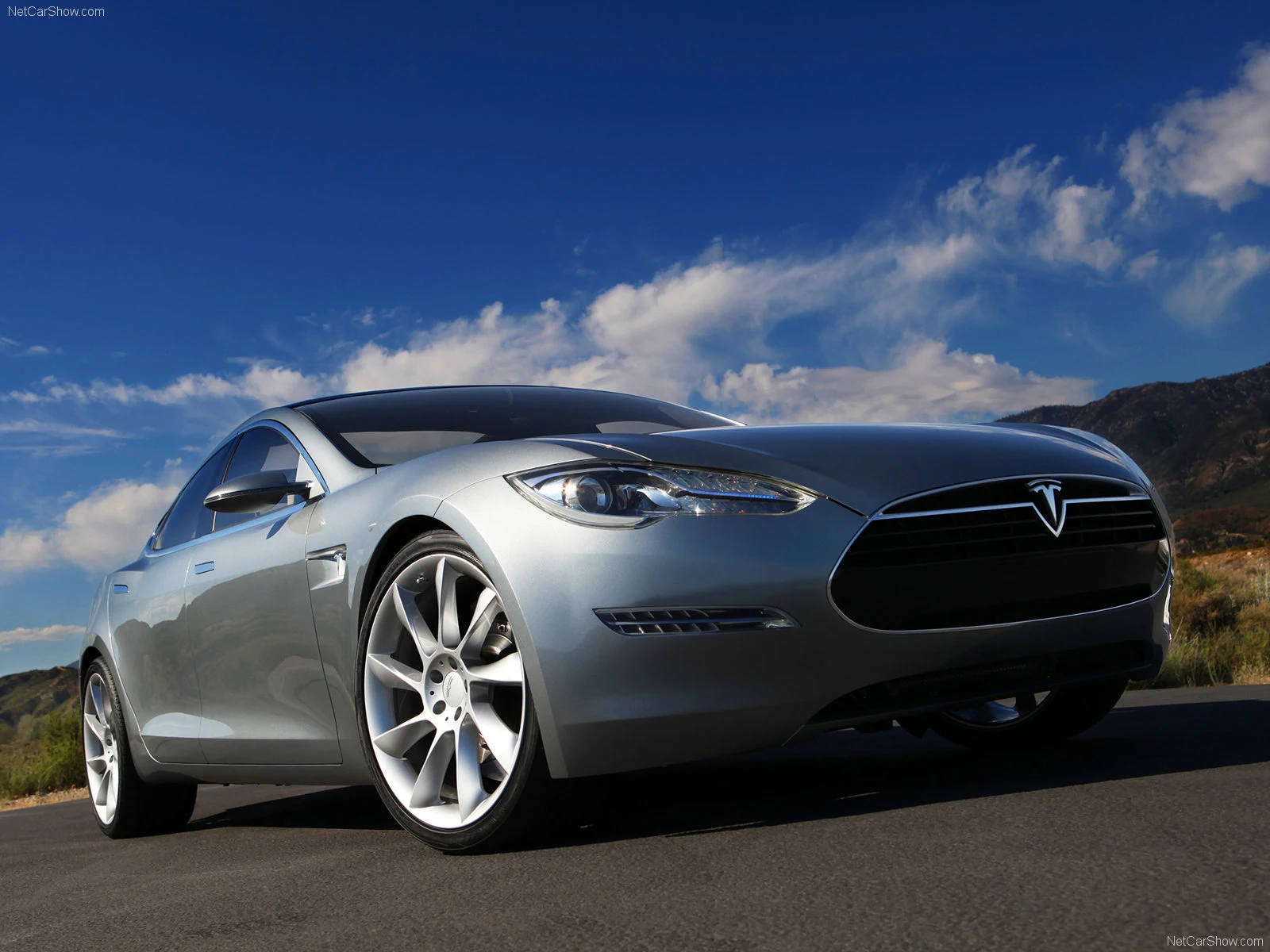 Hình ảnh xe điện Tesla Model S Concept 2009 & nội ngoại thất