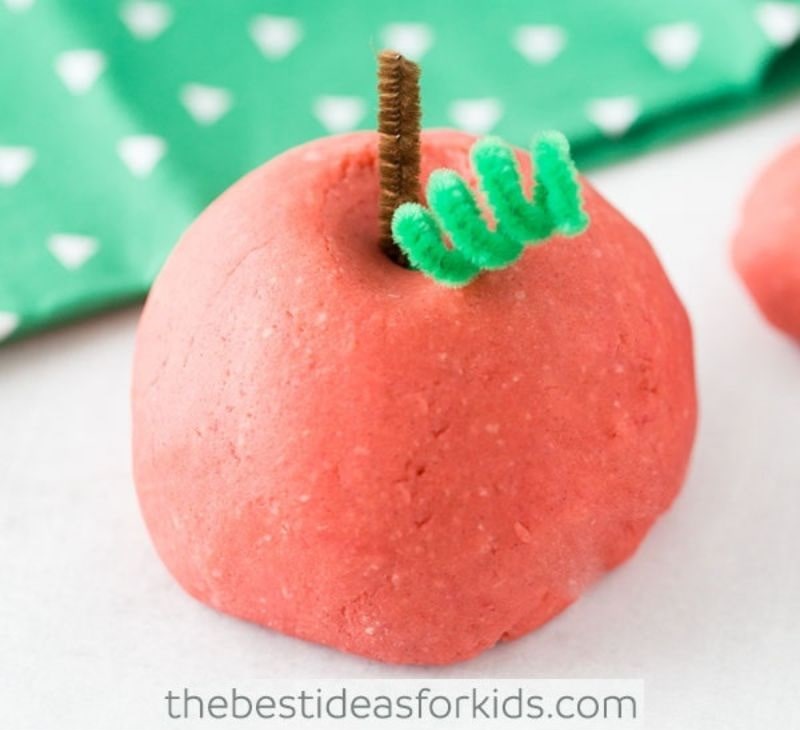 apple scented playdough