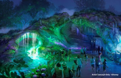 Fantasy Springs Tokyo Disney Sea Cave At Night Concept Art
