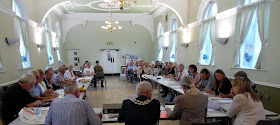 A meeting of Brigg Town Council in the Angel Suite - see Nigel Fisher's Brigg Blog