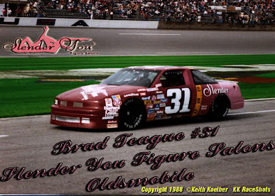 Brad Teague #31 Slender You Racing Champions 1/64 NASCAR diecast blog Bob Clark Winston Cup 1988 1987