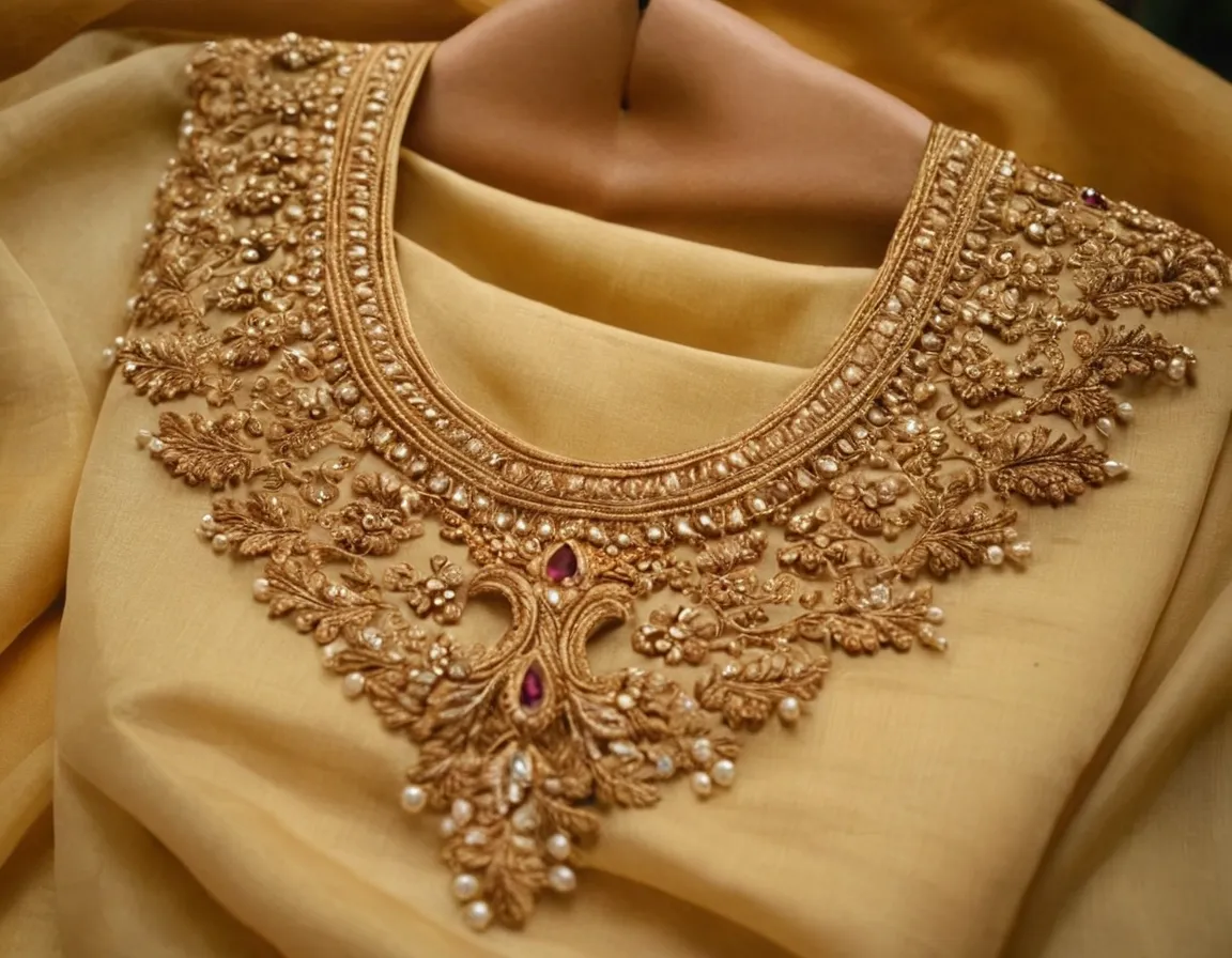 Blouse Embroidery Designs Hand Work