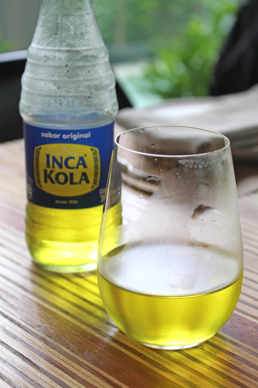 Inca Kola yellow drink in Lima, Peru - travel & lifestyle blog