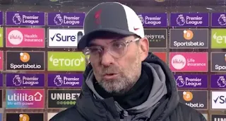 Jurgen Klopp has said the handball looked like a clear penalty.