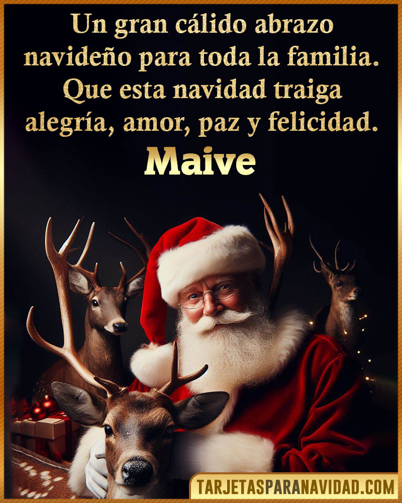 Tarjetas Navideñas personalizadas para Maive