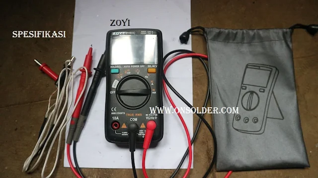 Review dan Spesifikasi ZOYI ZT102A digital auto multimeter
