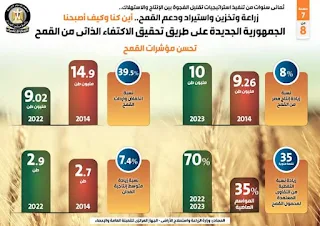 زراعة وتخزين واستيراد ودعم القمح .. أين كنا وكيف أصبحنا| انفوجراف