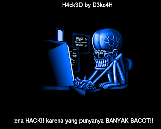 blog yang kena hack