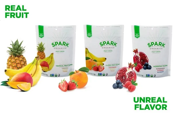 Spark Organics Strawberry, Banana & Peach Fruit Chews