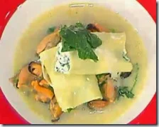 Cannelloni di magro al pecorino con guazzetto di cozze