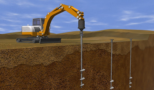 screw pile installation