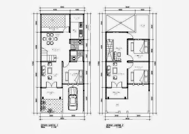  Rumah  Minimalis  2  Lantai Type  45 Gambar Desain Rumah  