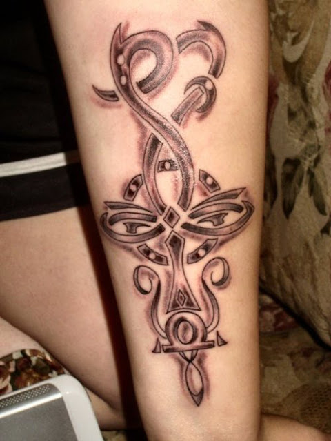 Tribal Cross Tattoos