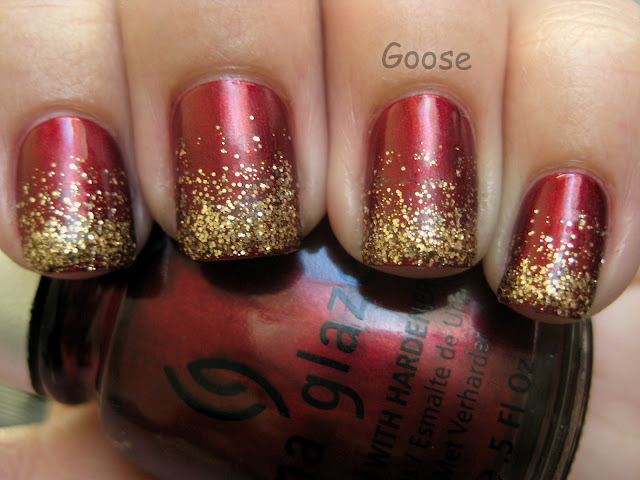 Red Gold Bangladeshi Manicure Bridal