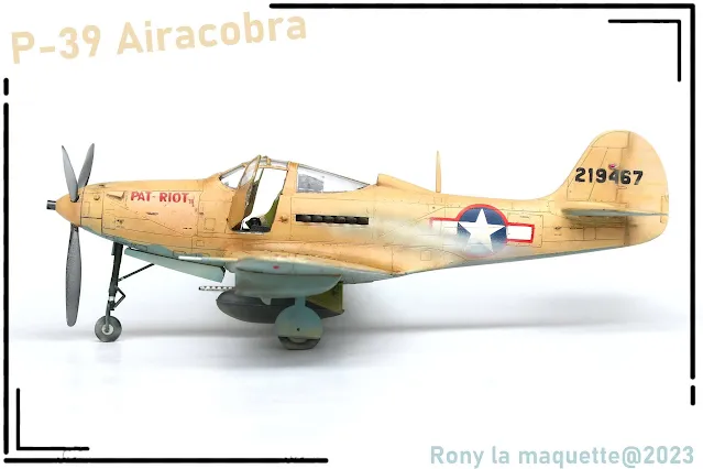 Maquette du P-39 Airacobra d'Eduard au 1/48.