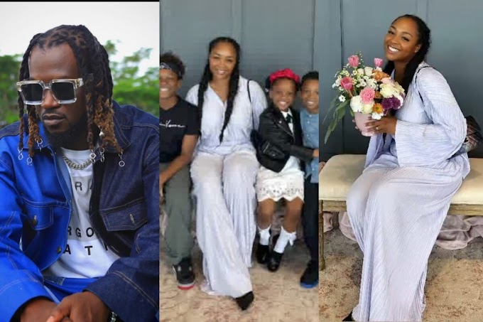 Anita Okoye reacts as Paul Okoye celebrates her on Mother’s Day