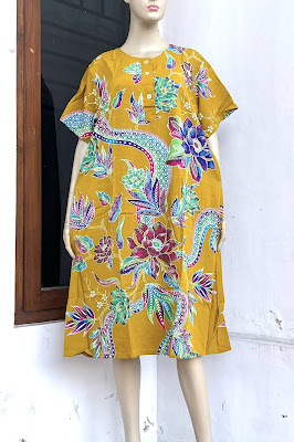 daster panjang batik kencana ungu