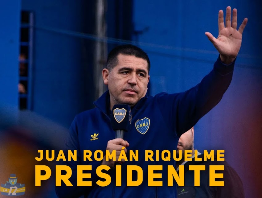 Juan Román Riquelme, nuevo presidente de BOCA JR.