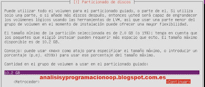 Instalar Ubuntu 16.04 confirmación para realizar el particionado del disco.