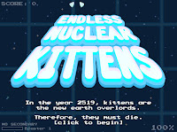 Endless Nuclear Kittens: screen z gry