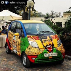 Zoomcar & DLF Promenade presents - “Art with a Heart” hand painted graffiti cars