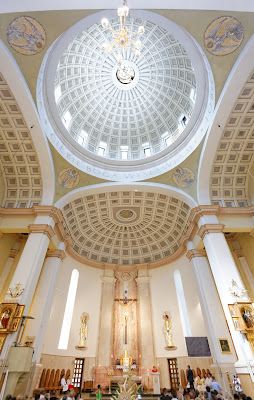 Parafia Matki Bożej Szkaplerznej, wnętrze, Kościół, panoram, church