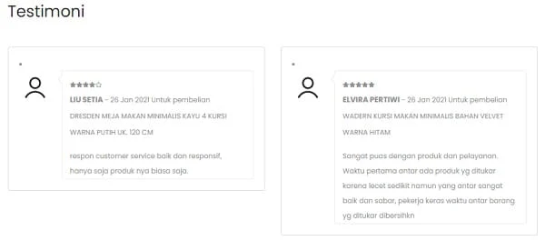 review meja makan icreate.id