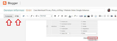 Cara Membuat Privacy Policy di Blog / Website Untuk Google Adsense