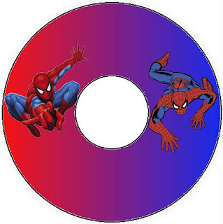 Spiderman Party, Free Printable CD Label. 