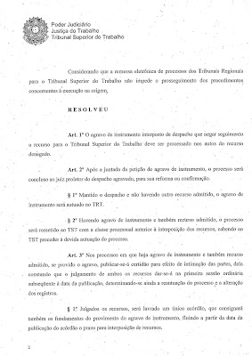 DIREITO E TAL: Agravo de Instrumento: Resolução 