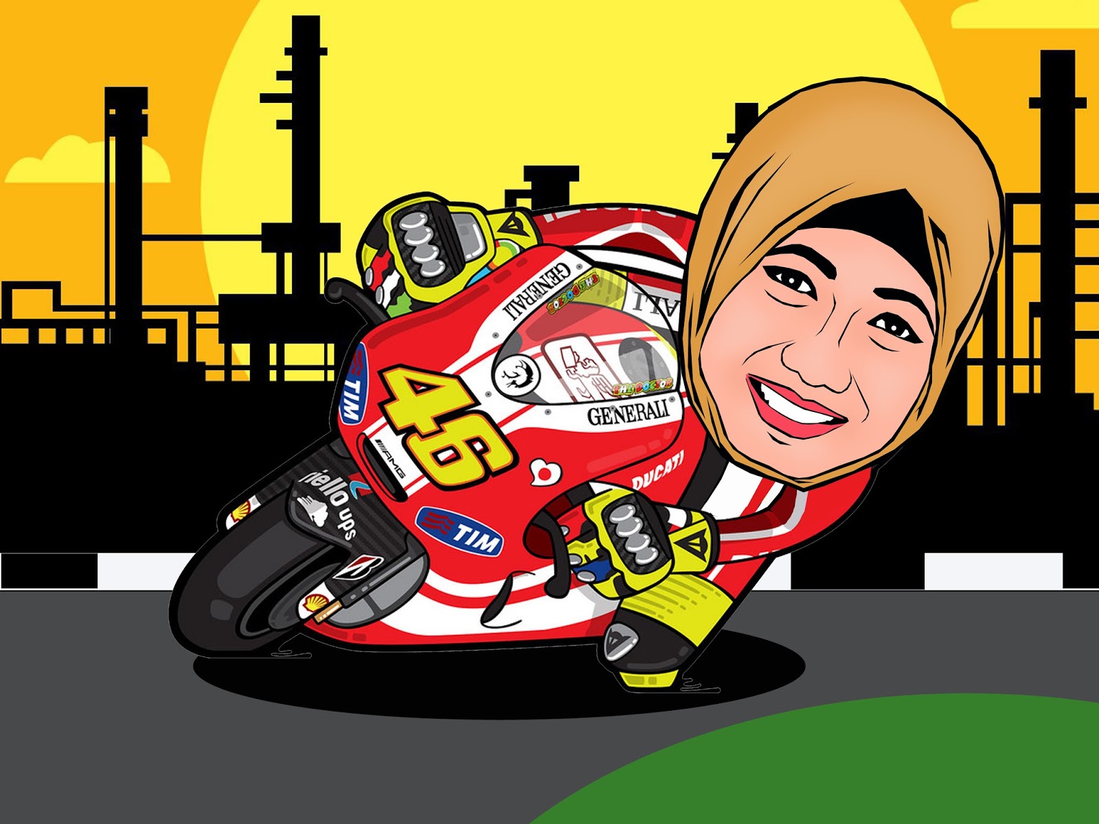 74 Gambar Kartun Naik Motor Paling Bagus Gambar Pixabay