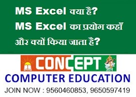  MS Excel क्या है? MS Excel का प्रयोग कहाँ और क्यों किया जाता है?