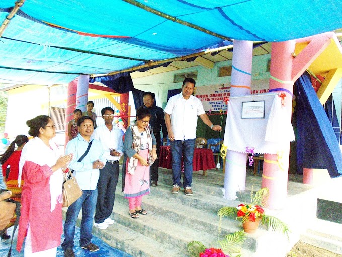 EM Prakanta Warisa Inaugurates KGBV Building under SSA  at New Sangbar- a free residential M.E.School for school dropout poor Girl students 