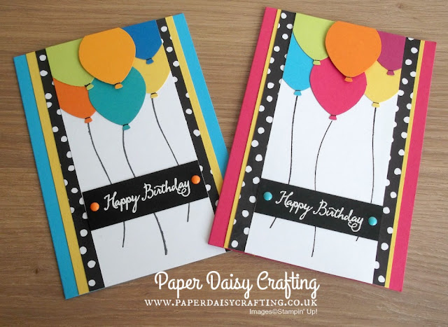 Balloon Celebration and Balloon Bouquet punch from Stampin' Up!