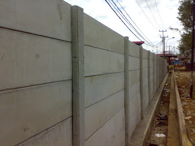 pagar rumah beton