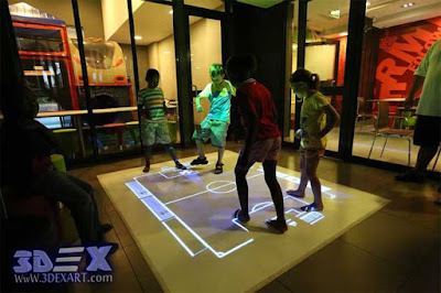 interactive floor projector for kids games and education, live system