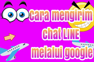 Cara mengirim pesan chat LINE melalui google Chrome 