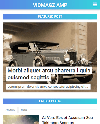 VioMagz AMP Premium Blogger Template