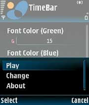 TimeBar  for Symbian OS 