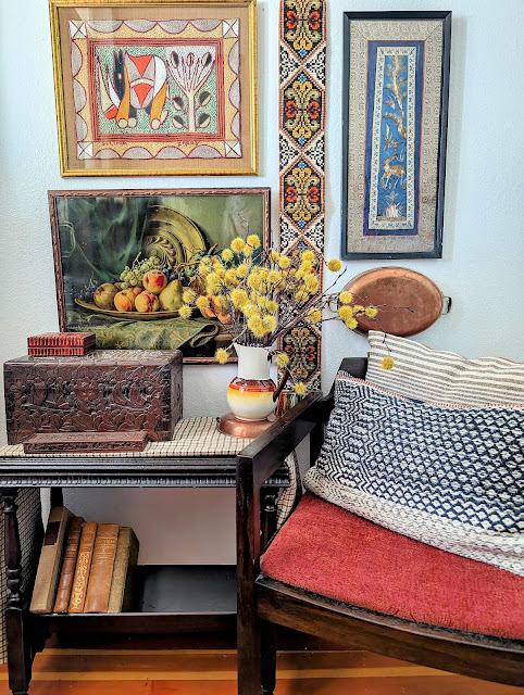 A Warm Vignette Created with Recently Curated Objects