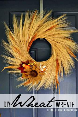 DIY Wheat Wreath