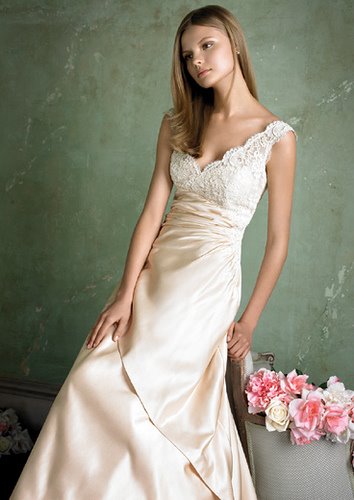 pictures of wedding dresses with color. Island wedding dress color or
