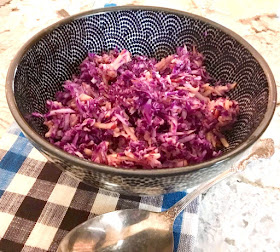 purple cabbage coleslaw