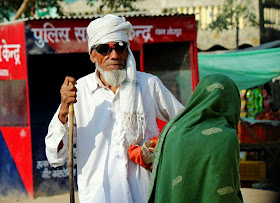 Old man and wife