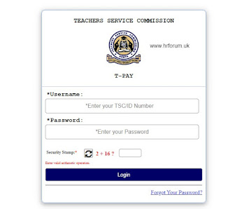 Access your TSC payslip online: tpay.tsc.go.ke.