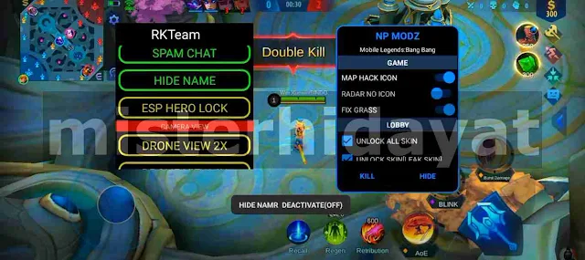 Apk Double Menu NP Modz RK Team ML Work Rank No Banned