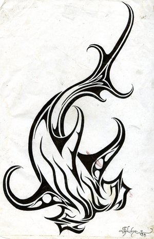 Tribal shark tattoos designs pictures 6