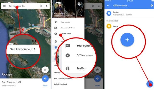 طريقة استخدام خرائط جوجل دون اتصال بالانترنت | ترينداتي