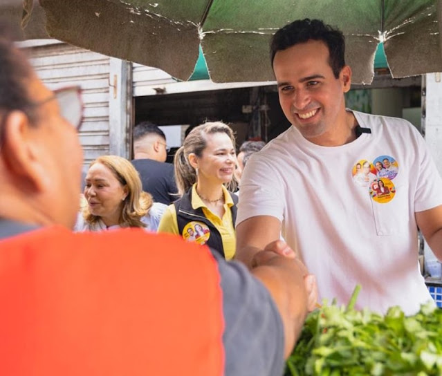Em Campina Grande, Lucas Ribeiro visita Feira Central e conversa com comerciantes