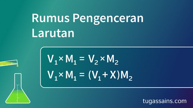 Rumus Pengenceran